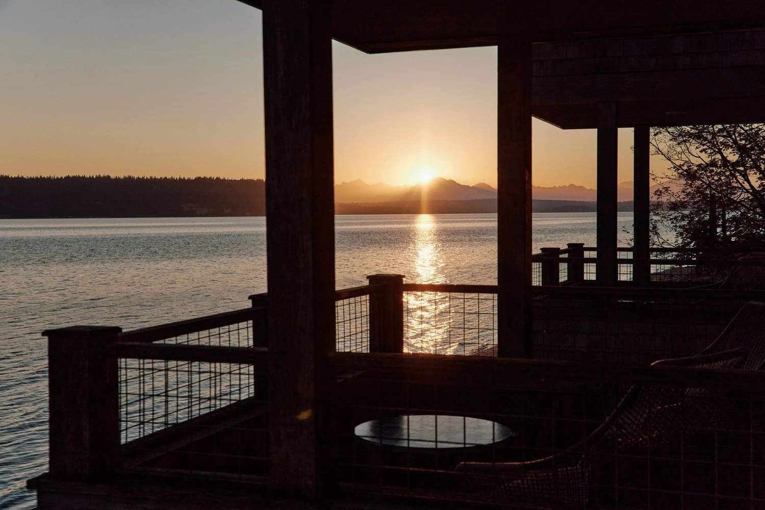 Waterfront guest rooms and private balconies at The Inn at Langley, overlooking Saratoga Passage